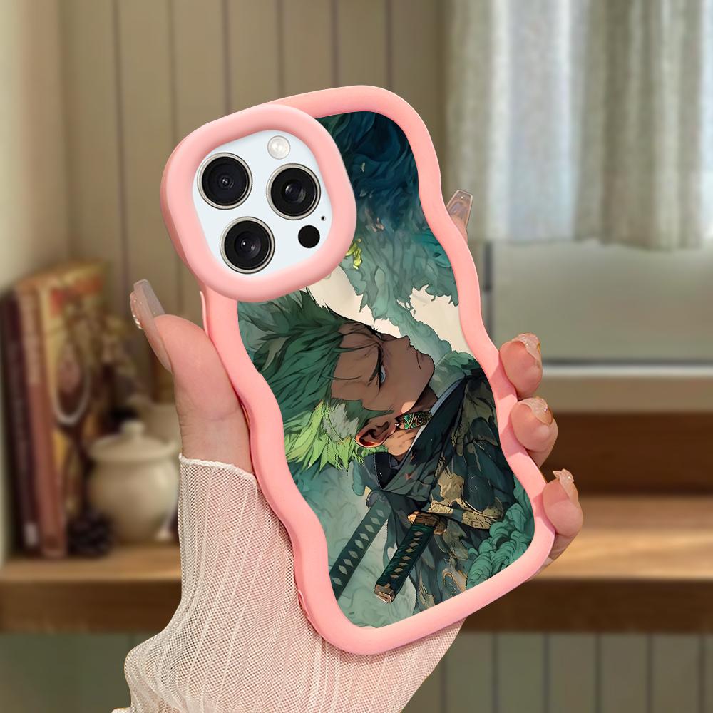 Big Wave Edge Miękki silikonowy materiał Macaron Etui na telefon Odporne na wstrząsy Ochronne gumowe etui na iPhone'a Samsunga Huawei Honor Xiaomi Redmi OnePlus Moto