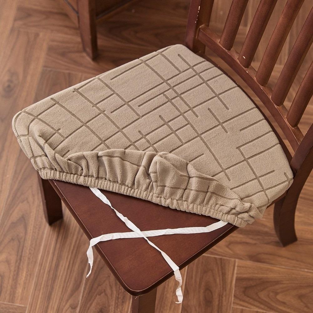 Non-Slip Chair Cushion Cover Anti-dirty Seat Protector Minimalist Jacquard Chair Slipcover  Holiday