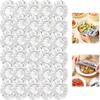 30/40Pcs Reusable Heat Preservation Aluminum Foil Bowl Covers for Oven Catering Takeaway Picnic Use