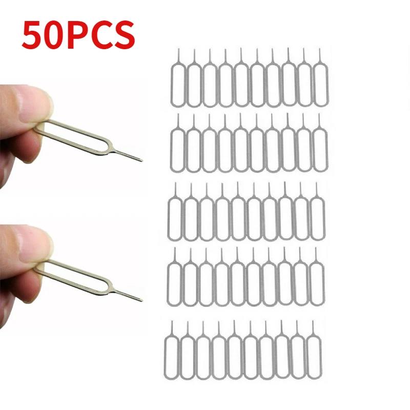 100pc SIM Card Eject Pin Key Tool Needle SIM Card Tray Holder Eject Pin For Mobile Phone Key Tool Card Pin Needle Opener Ejector