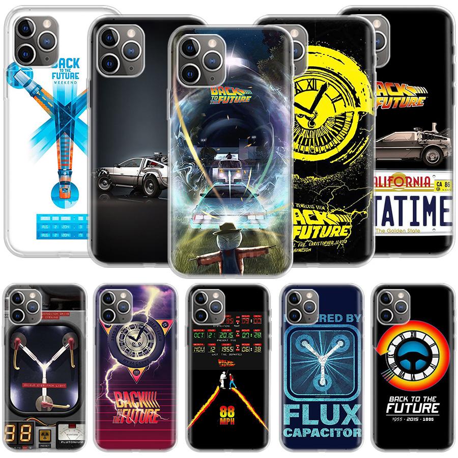 Back To The Future License Phone For Apple Iphone 12 13 Mini 15 Pro Max 11 Pro 14 Plus 16 Pro Max 16E Case Shell Cover Clear TP