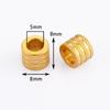 Wholesale 10pcs/lot Gold Stainless Steel Gear Spacer Loose Beads Charms for DIY Jewelry Making Bracelet Necklace with Big Holes