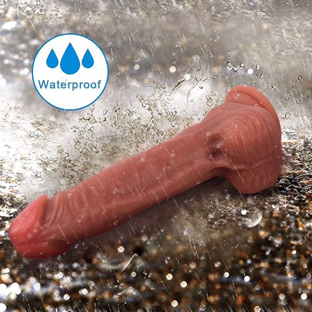 Liquid Silicone Dildo for Women Realistic Penis Adult Toy Soft Flexible Texture with Suction Cup