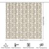 White Bath Curtains With Simple Geometric Design For Home Decor Bathroom Accessories Set Of 1 Pc Shower Curtain Liner Waterproof