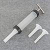 Home Kitchen Sausage Stuffer with 3 Filling Tubes Manual Hand Push Type Plastic Sausage Maker