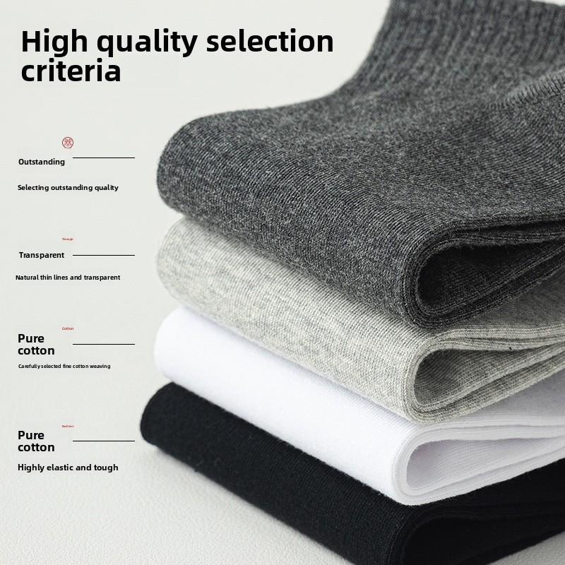 Men's Cotton Socks - Spring/Summer Sports Short Socks That Absorb Sweat, Are Odor-resistant and Antibacterial. Cotton Socks Suitable for Summer.