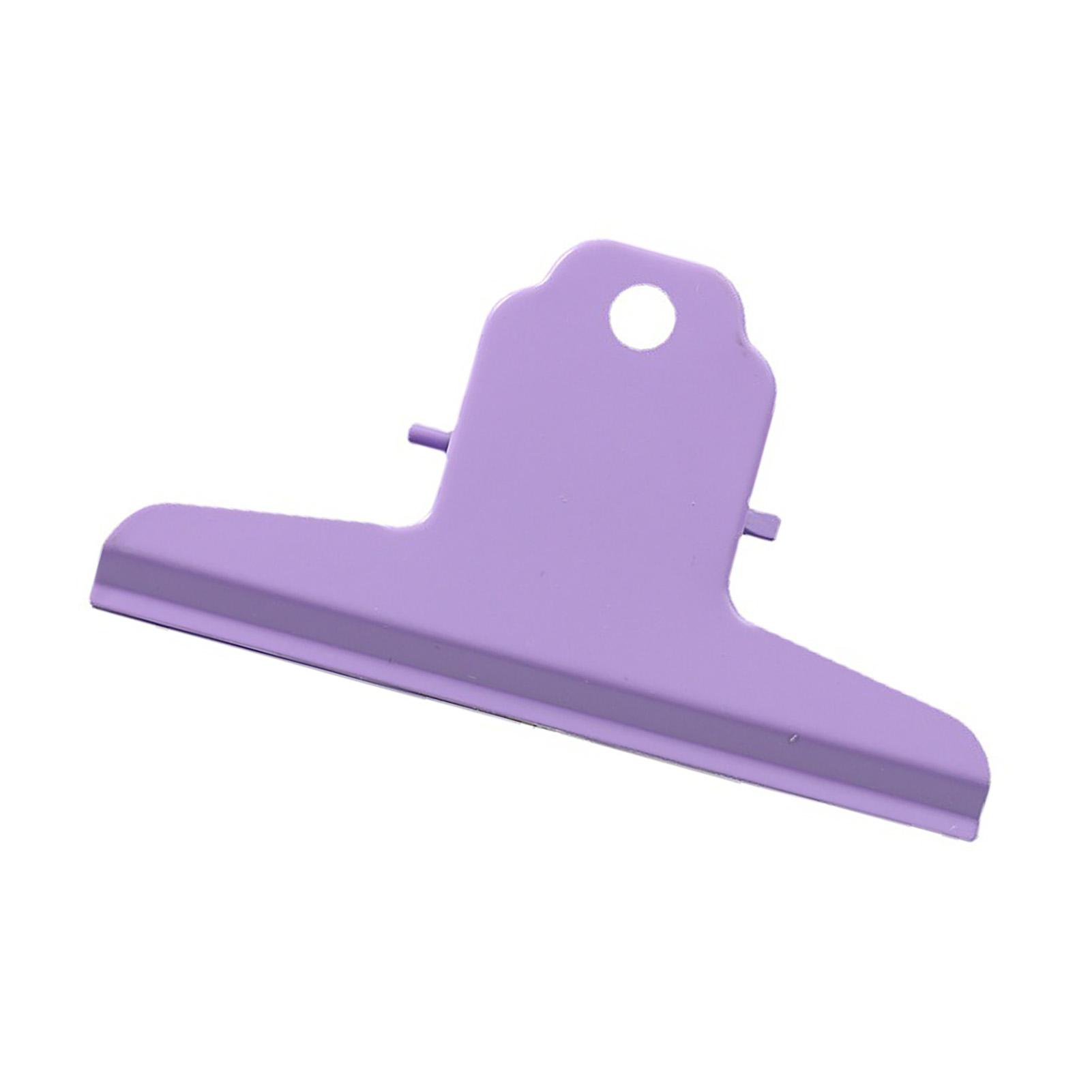 

Большие скрепки для бумаги Bull, прочные пружины, вмещают до 200 листов, подвесные металлические шарнирные зажимы для файлов фиолетовый