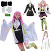 Anime Kostuum Kanroji Mitsuri Cosplay Halloween Vrouw Volwassen Kleding Kids Pruik Uniform Kostuums Voor Vrouwen