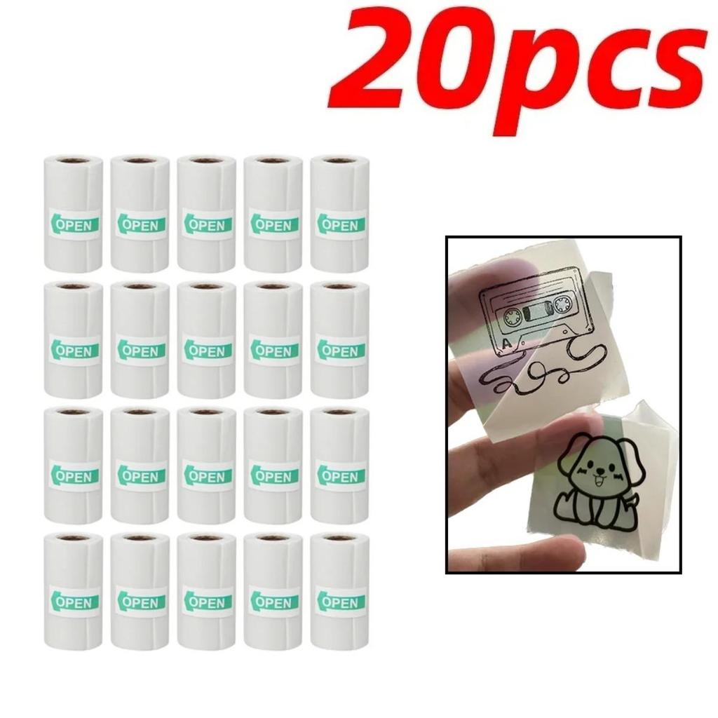 Universelt gjennomsiktig termisk fotografisk papir for mini termisk fotoskriver forbruksvarer