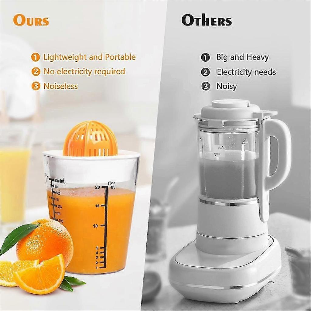 Multifunctional Hand Juicer, Lemon Squeezer for Fruit Juice & Jam, 600ML (20 Ounce)