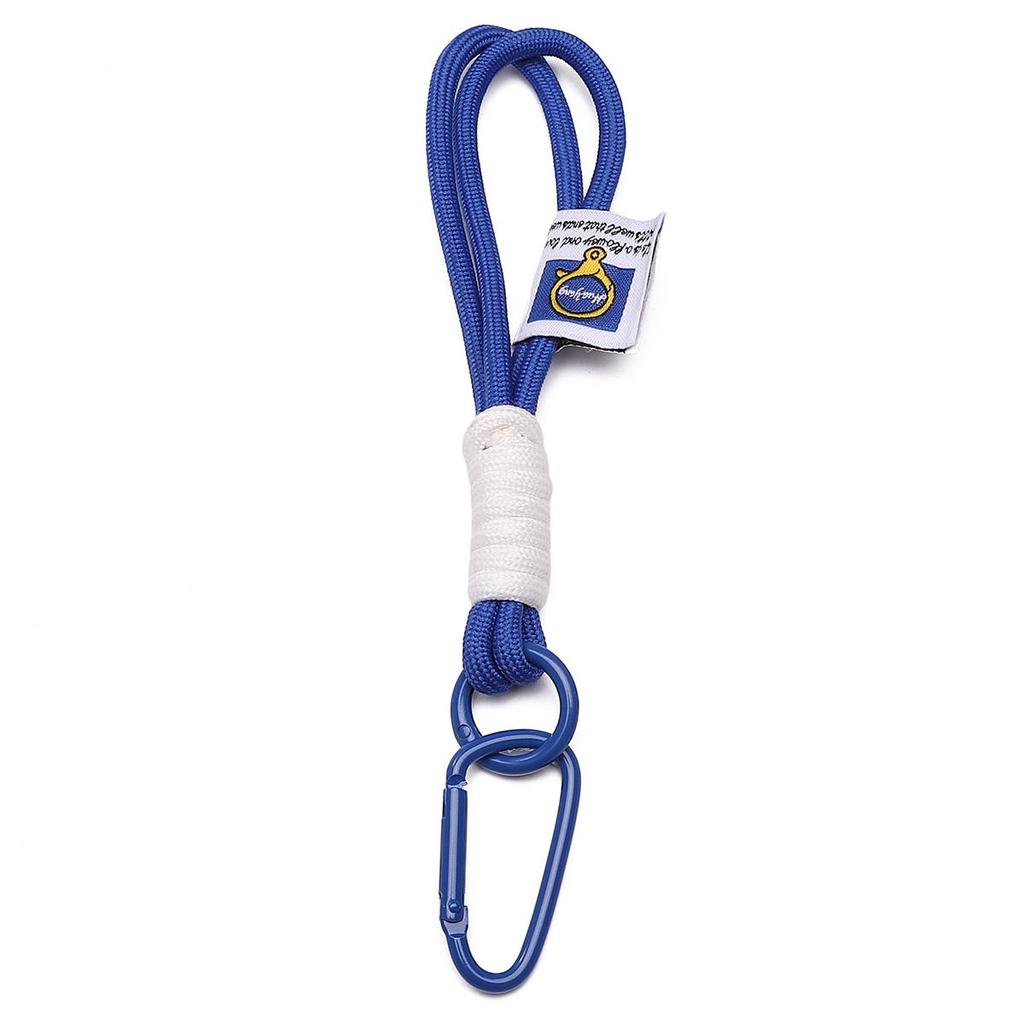 Alloy Nylon Braided Color Blocked Keychain for DIY Bag Accessories 1 Pc