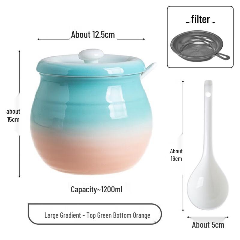 ZISIZ Gradientowy Ceramiczny Słoik do Przechowywania