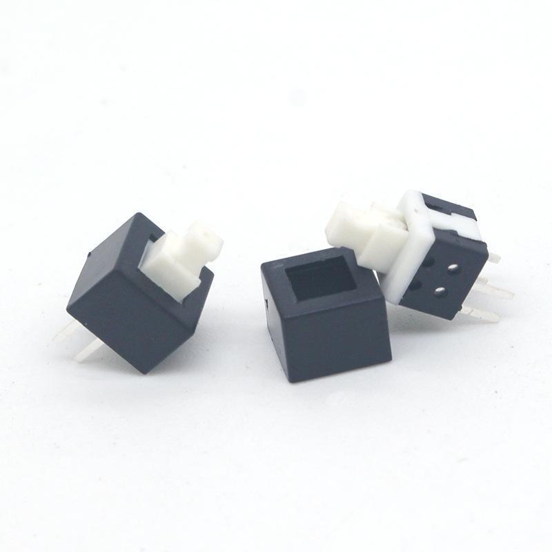In Stock: 5.8x5.8 and 8.5x8.5 High/Flat Head Self-Locking Button Switch, Non-Locking Option Available