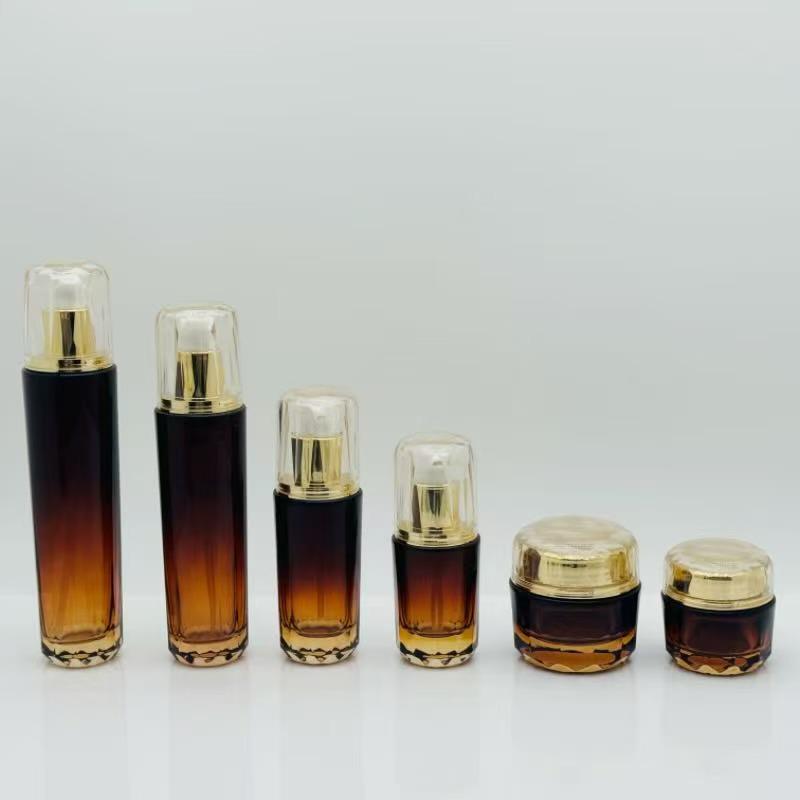 Explosion-Proof Glass Bottles: 120ml, 40ml Spray, 30ml Essence, 30g & 50g Face Cream Options Available