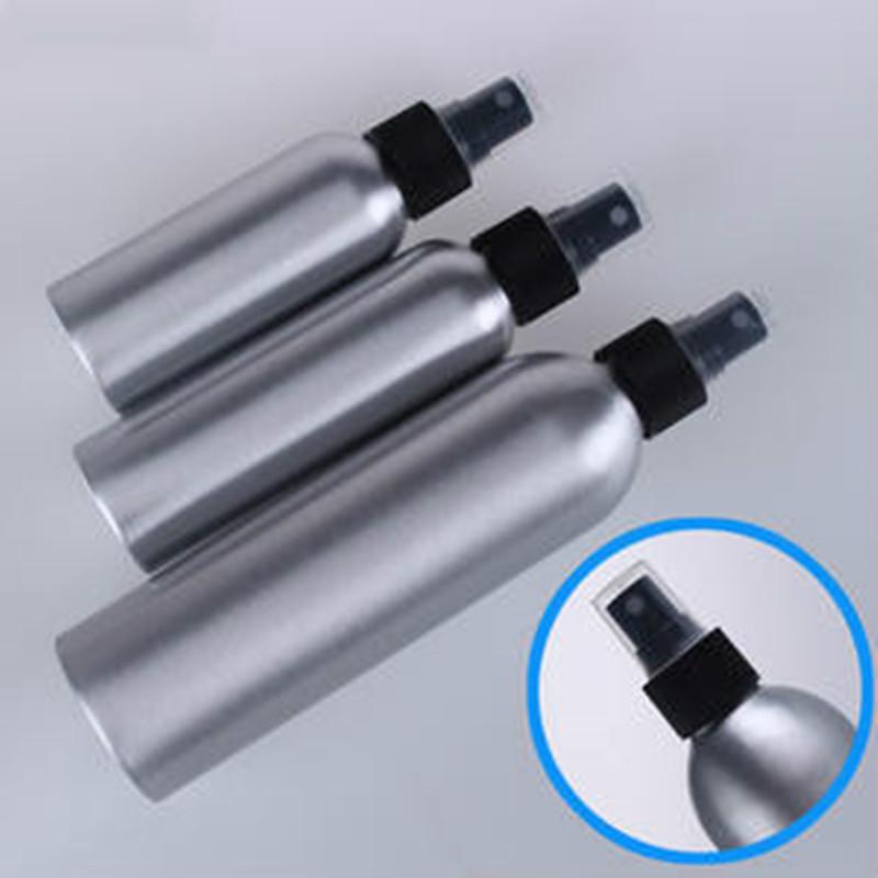 Hot 1pc 30ml 50ml 100ml Aluminium Spray Atomiser Bottle Refillable Empty Bottles Black Pump Atomizer Cosmetic Packaging Tool