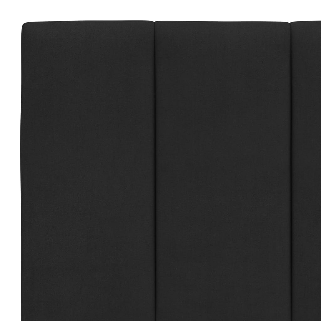Vidaxl Łóżko Z Materacem, Czarne, 200X200 Cm, Aksamitne