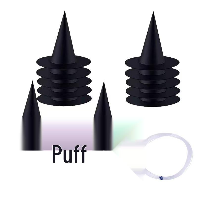 Black Witch Hat - Halloween Wizard Headwear for Masquerade Parties