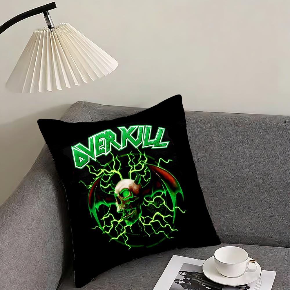 O-Overkill Band Cushion Cover Pillowcase Ultra Soft Skin Friendly Fabric Cloud Like Comfort & Concealed Zipper