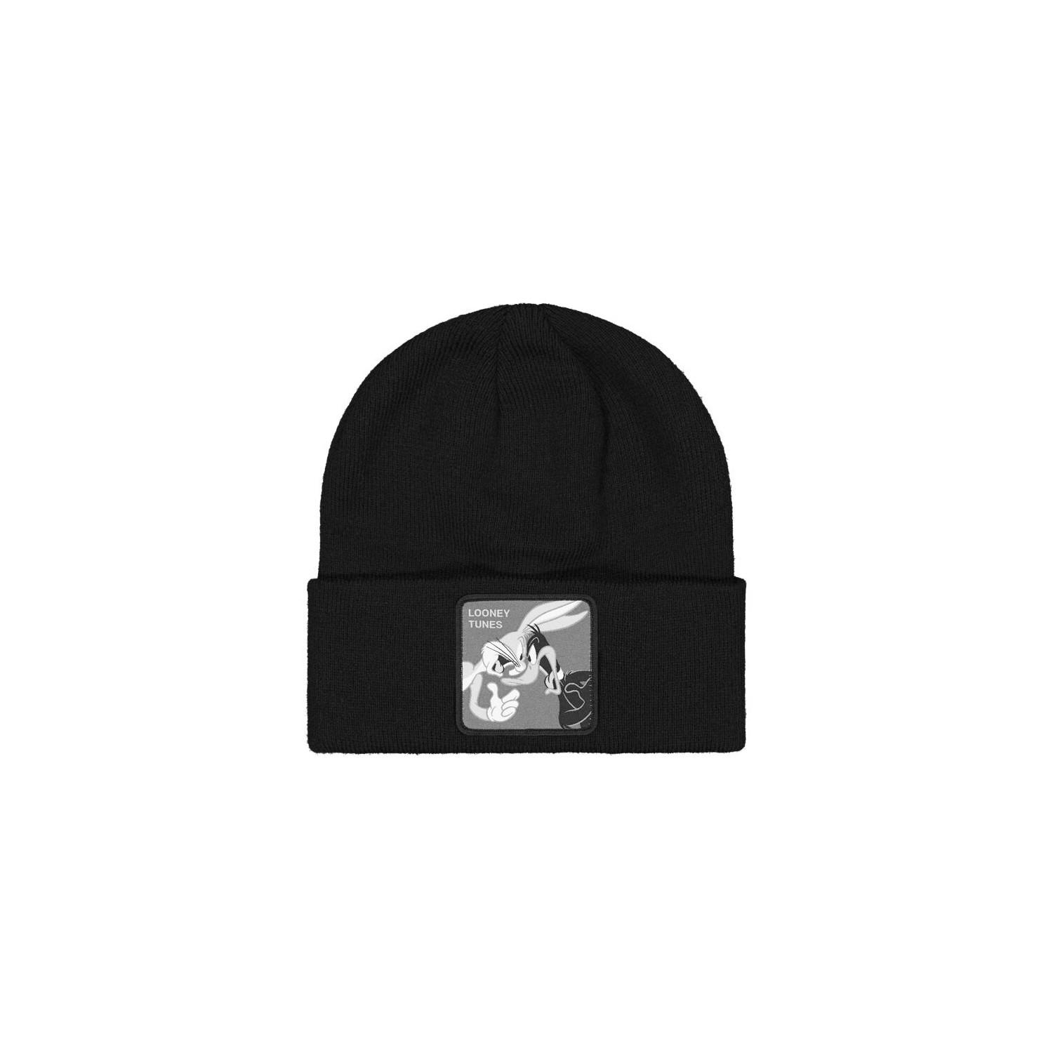 Bonnet homme Looney Tunes Bugs Daffy TU noir