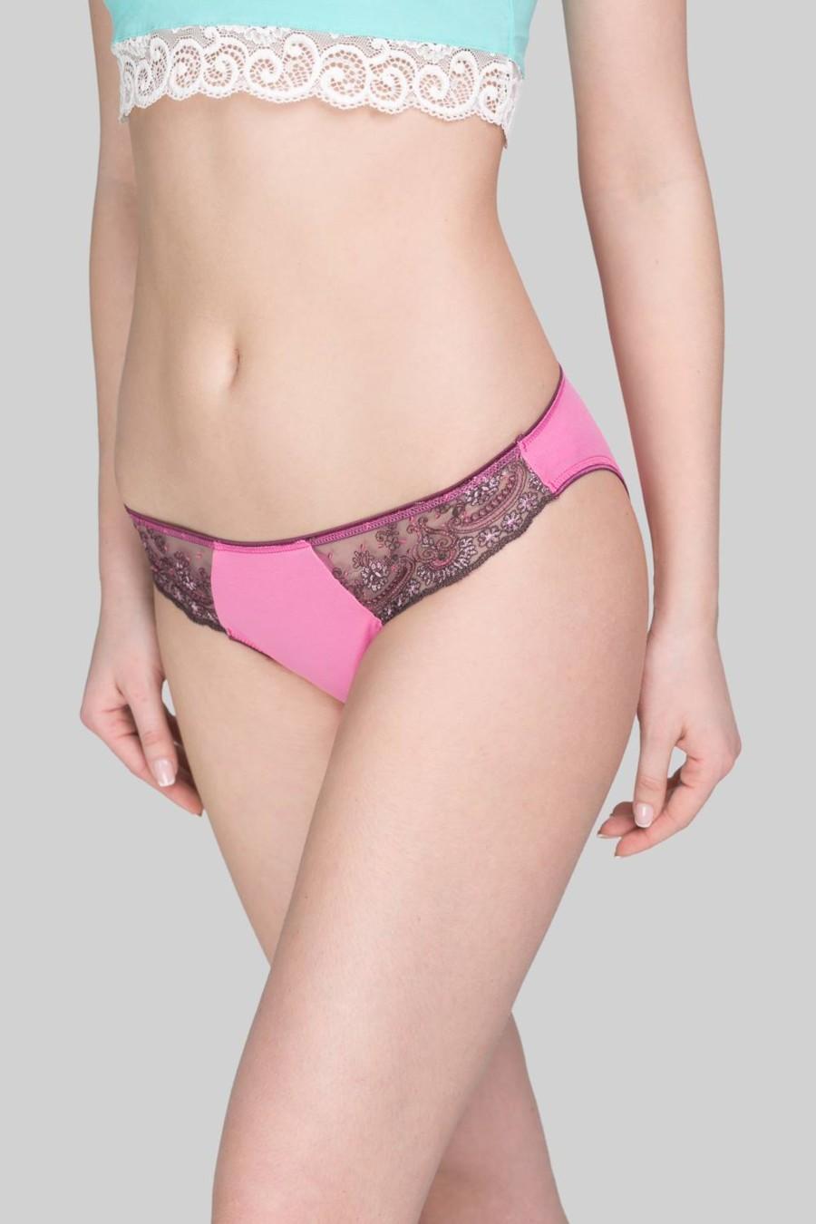 

Трусики сліп Sambario 1(XS) Transparent Black (49318) 2(S) рожевий