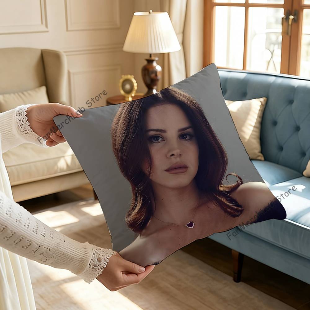Singer LLana DelS Rey Printed Pillow Cover Cushion Case Simple Sofa Pillow Case No Pillow Core