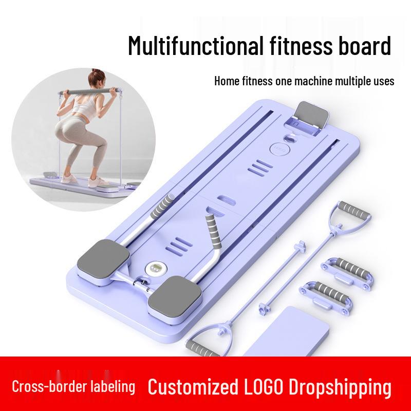 Multifunctional Fitness Board with Phone Holder for Pilates and Yoga
