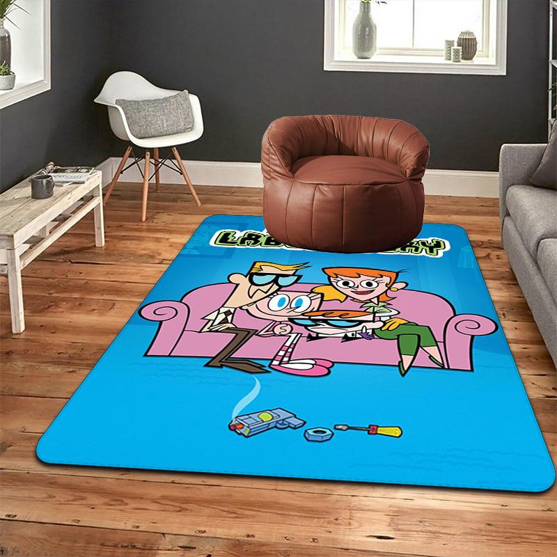 Dexter's Laboratory Characters Rug Floor Mat for Living Room or Bedroom Soft and Comfortable Carpet a Gift for Birthday and Holiday.ZFF0913032