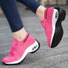 Women Knitted Mesh Sneakers Fashion Socks Shoes Air-cushion Platform Shoes Ladies Breathable Walking Traveling Shoes