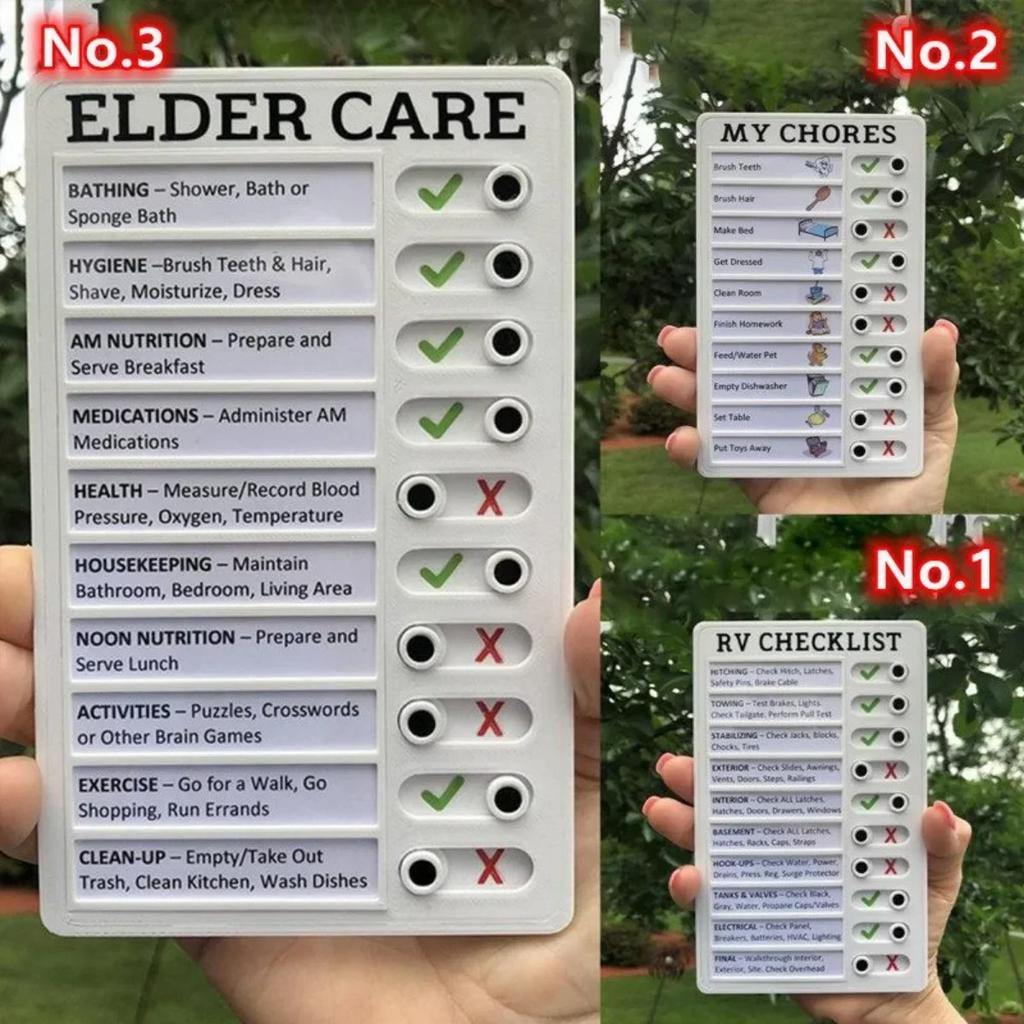 1Pc Plastic Memo Board Detachable and Reusable Monthly Weekly Daily Task List Maker and Planning Board