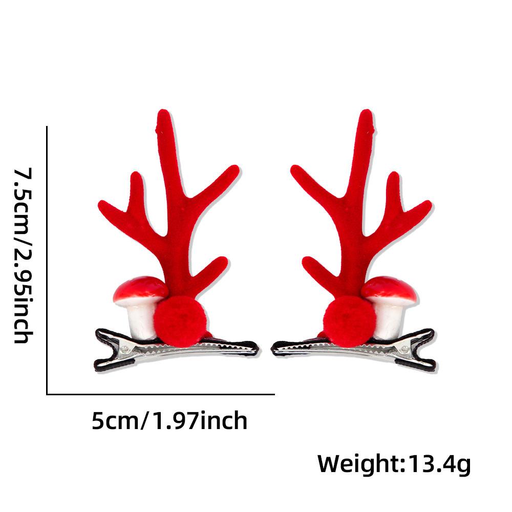 Christmas Hair Stylish Accessories With Cute Plush Antlers And Festive Decorations Women For