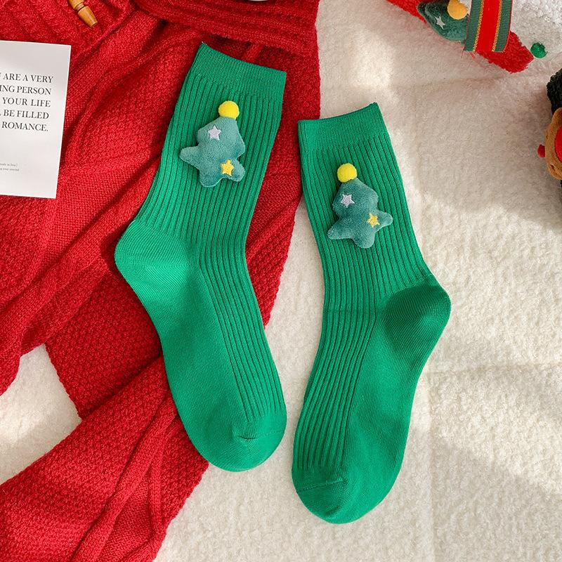 

New 3D Knitted Christmas Cute Socks Cozy Thick Warm Plush Socks for Women Teen Kids Home Winter Holiday Christmas New Year Gift