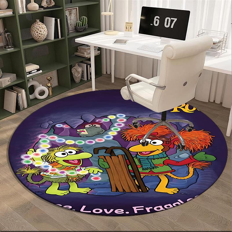 Muppet Rock Stars Round Rug for Livingroom,Bedroom, Palyroom, Chair Rug, Area rug, Circle Carpet, Fan Christmas gift