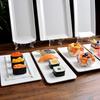 Huihuang Biały Melaminowy Półmisek do Sushi i BBQ