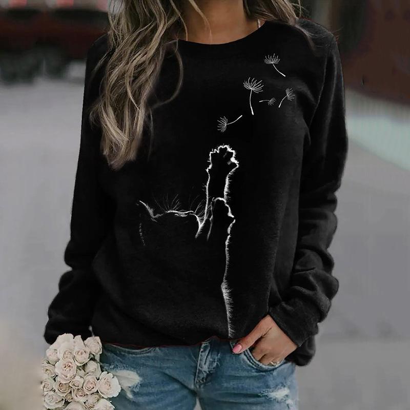 3D Print Raglan Sleeve Hoodies Women Streetwear Female Sweatshirts Pullovers Oversized Woman Clothing