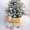 33Pcs/Box 3CM Light Gold + Pink Christmas Balls Christmas Tree Decorations Christmas Tree Ornaments Christmas Decorations Balls
