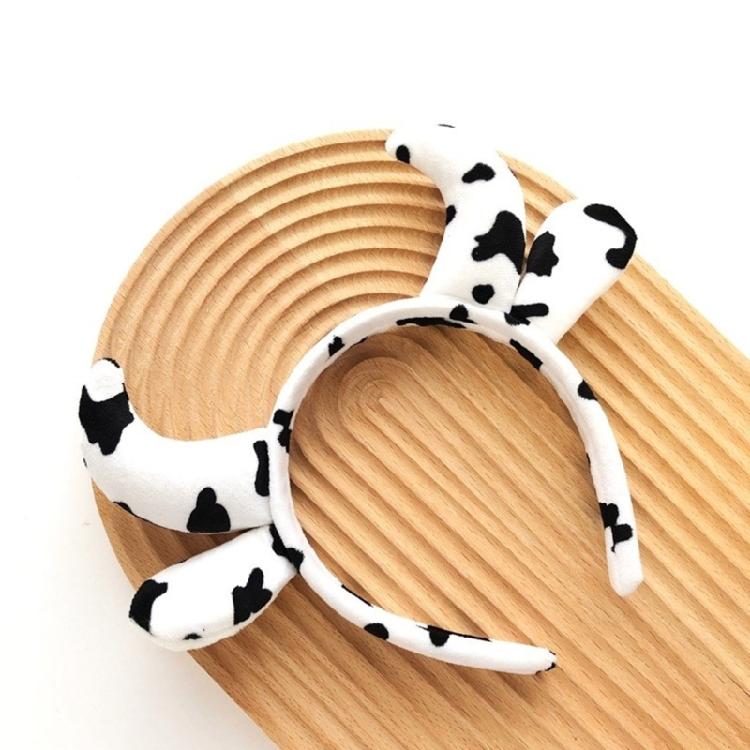 Women Hairbands Festive Cow Horn Birthday Party Photo Booth Props for Girl