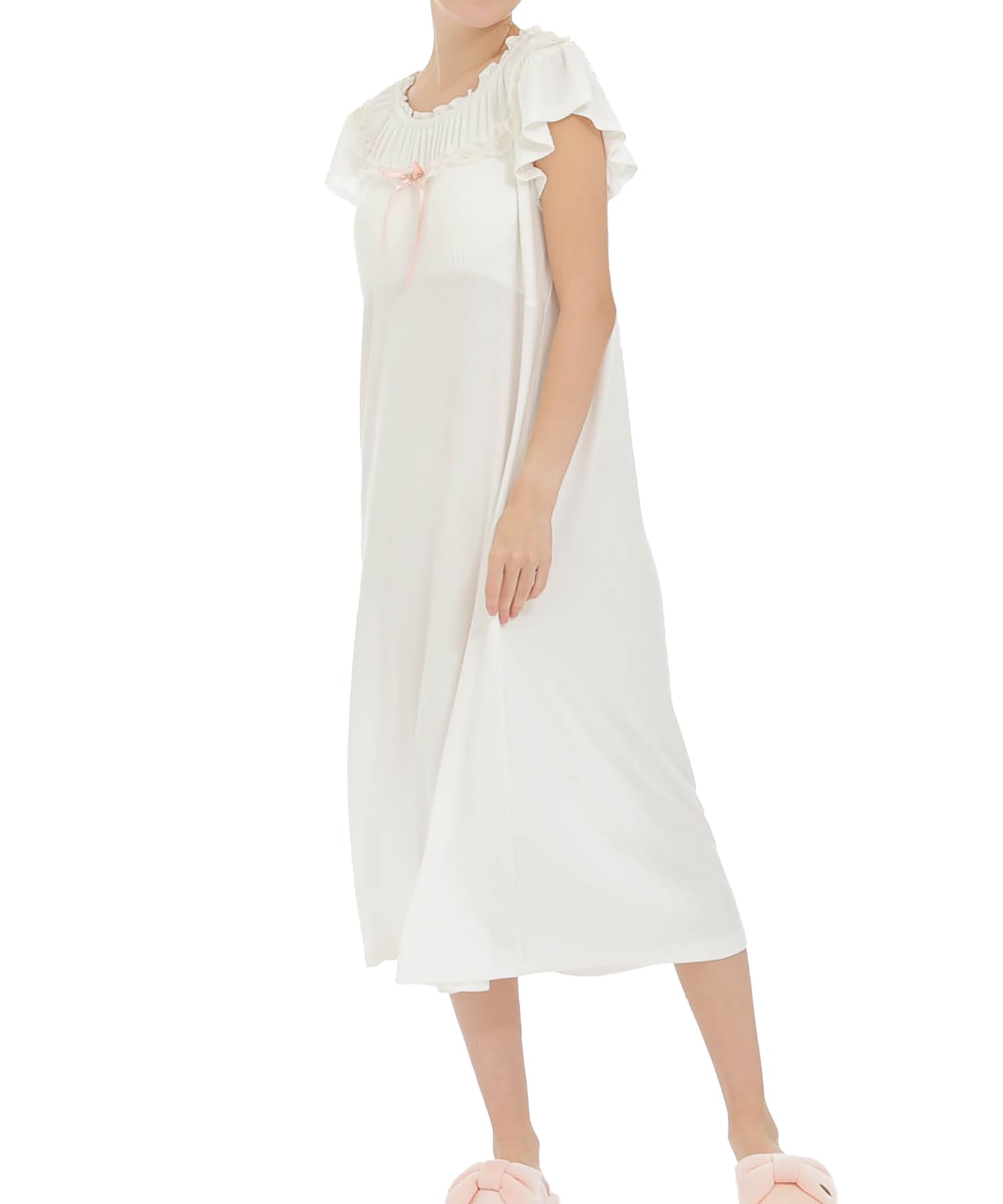 

Rib Knit Classic Dress [Narue] Cool-to-the-touch белый