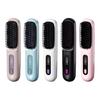 Cordless Ionic Hair Straightener Brush 3-in-1 Straighten Curl & Smooth Negative Ion Hair Brush Portable & Rechargeable Fast Heating