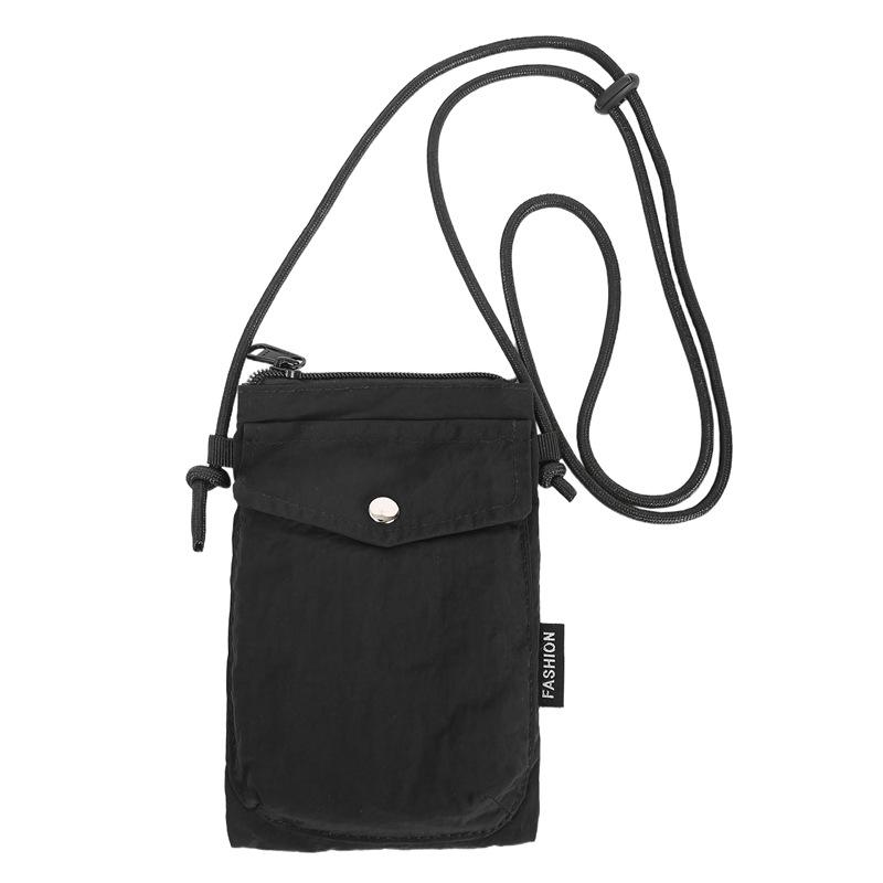 Simple mini canvas bag bag women's fashion mobile phone bag casual versatile travel shoulder messenger bag