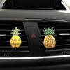 New Car Air Vent Perfume Clip Refreshing Pineapple Scent Decorative Alloy Material