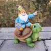 Dwarf Turtle Solar Garden Statue, Outdoor Lawn Solar Lamp Decorative Animal Ornaments