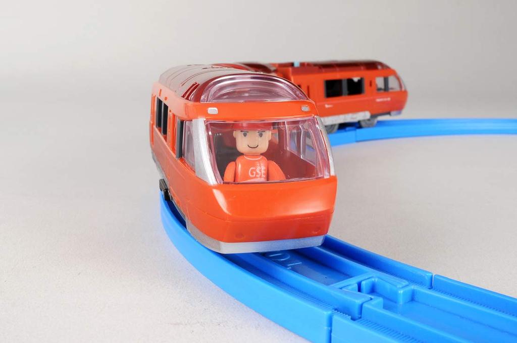 Takara Tomy Odakyu Romancecar GSE70000 Train Ages 3 and Meets Toy Safety ST Mark "Plarail S-52 Series" Toy, Up, Standards, Certified.