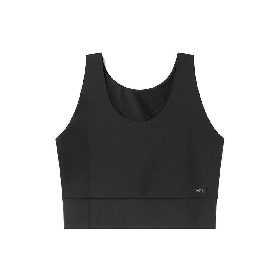 Emporio Armani EA7 SS23 Letter Logo Printed Pullover Vest Women tops Black 8NTH52-TJ1RZ-1200 M