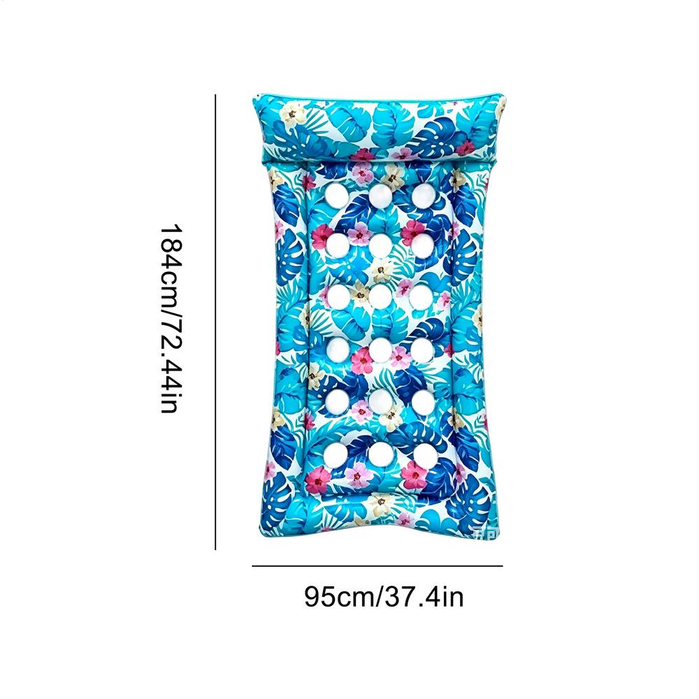 Inflatable Pool Float Mat Adult-sized Giant Pool Float Mat Pool Float Lounger Blow Up Inflatable Floatie Tanning Bed For summer