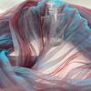 150cm X 1 Yard Organza Pleated Fabric Hardnet Texture Colorful Two-color DIY Clothing Fabric Handmade Pleated Pleated Decoration