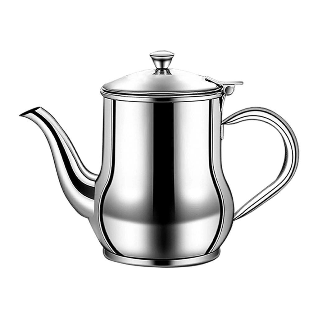 Leak-proof Stainless Steel Oil Dispenser, Thickened Kitchen Oil Canister, Oil Bottle, Seasoning Bottle