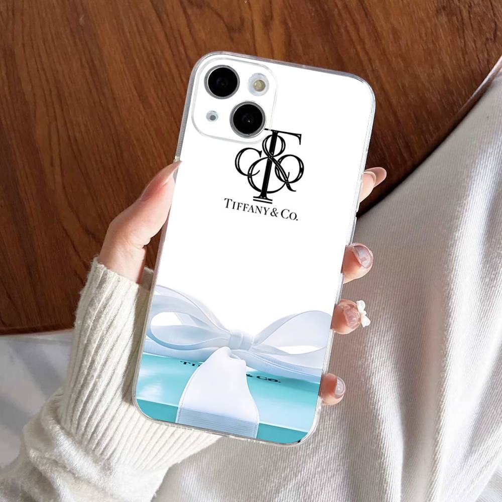 

T-tiffanyS Logo Fit For IPhone 16 15 Promax Phone Case IPhone 14 11 12 High End 13 Pro Silicone iPhone 17pro max