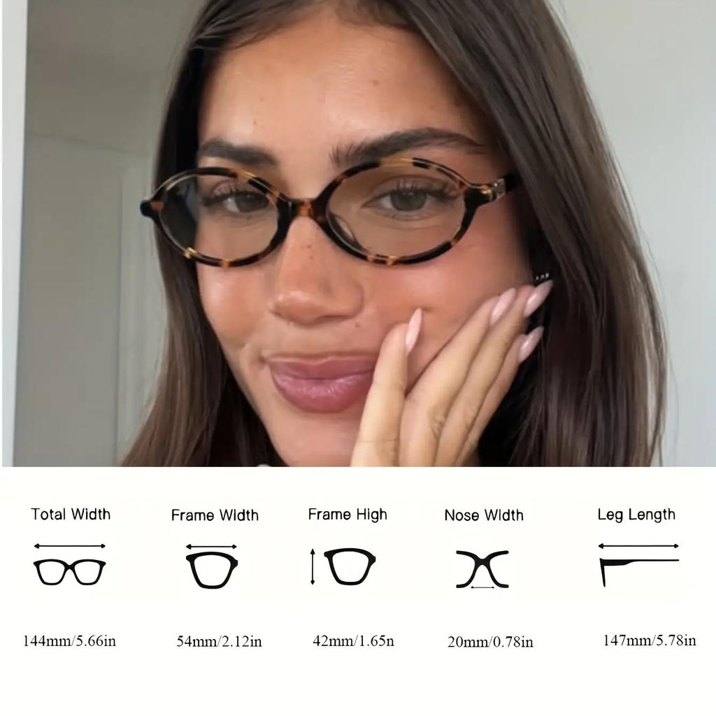 Stilvolle Leichte Kleine Ovale Brille für Damen | Schlankes Gestell, Alltags- & Formelle Kleidung