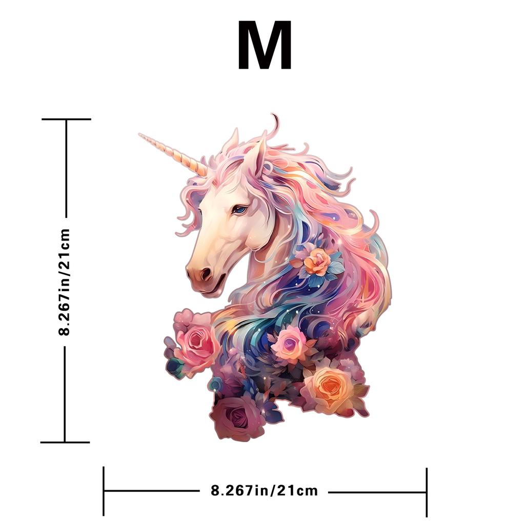 Holz Einhorn Puzzle Spielzeug Unregelmäßiges Alien Puzzle Geschenk Entpackspiel