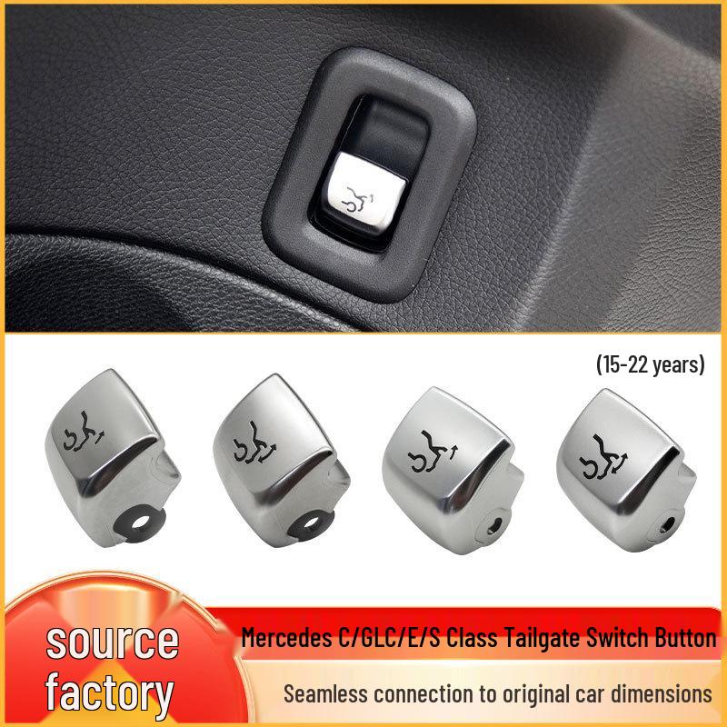 Compatible with Mercedes-Benz GLC W205, E-Class W213, and S-Class W222: Tailgate Switch, Electric Trunk Button, Luggage Compartment Switch.